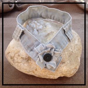 CHOKER NECKLACE |FADED DESERT CAMO DENIM |BOHO