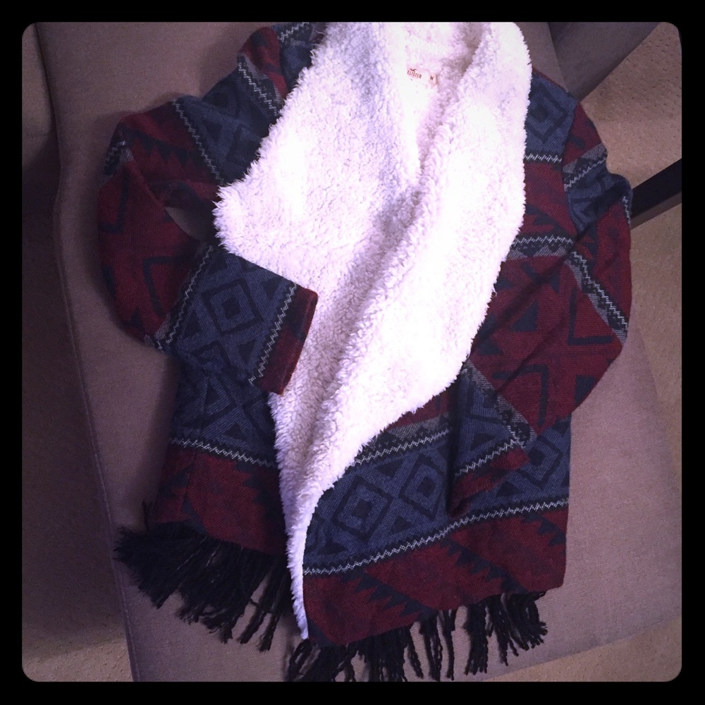 Amazing Hollister cozy Sherpa sweater Med