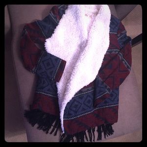 Amazing Hollister cozy Sherpa sweater Med