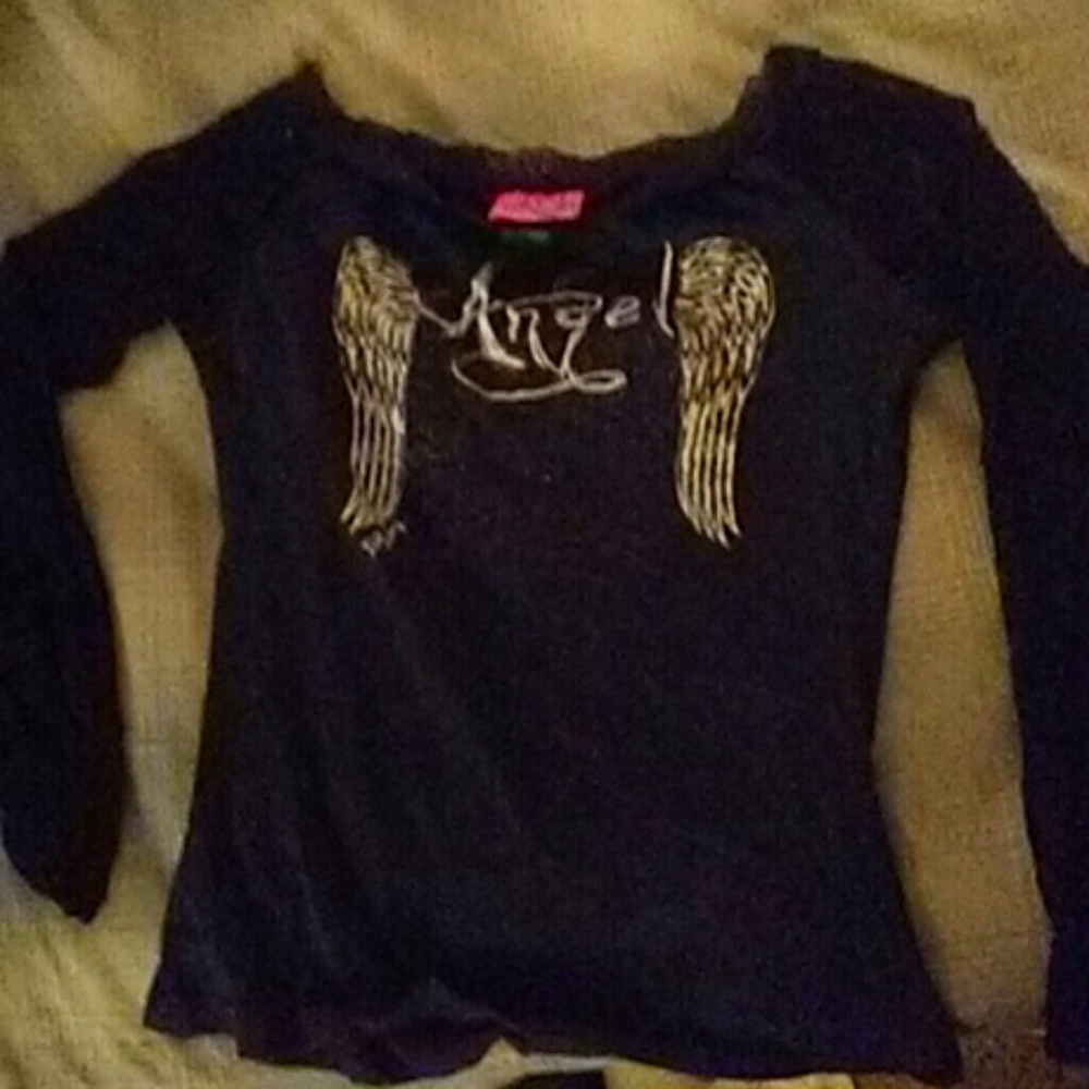 Angel see thru lace sleeves