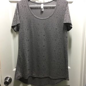 Small, Silver-Gray, LuLaRoe Classic Tee
