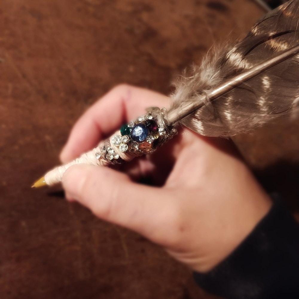 Working Feather Pen