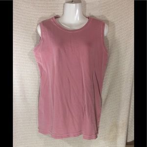 Eddie Bauer Pink Tank Top Wide Shoulder Straps