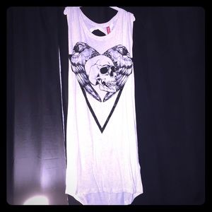 Back cut out punk mini dress