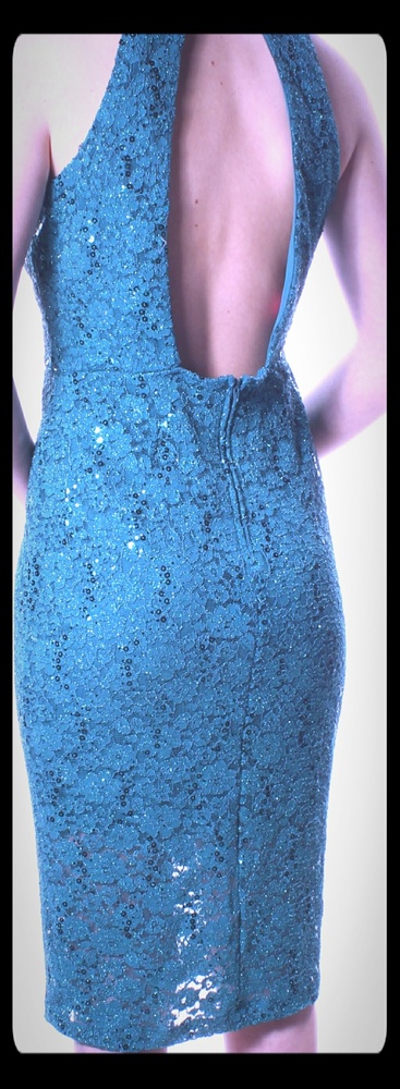 TRIXX GREEN SCOOP NECK SLEEVELESS DRESS