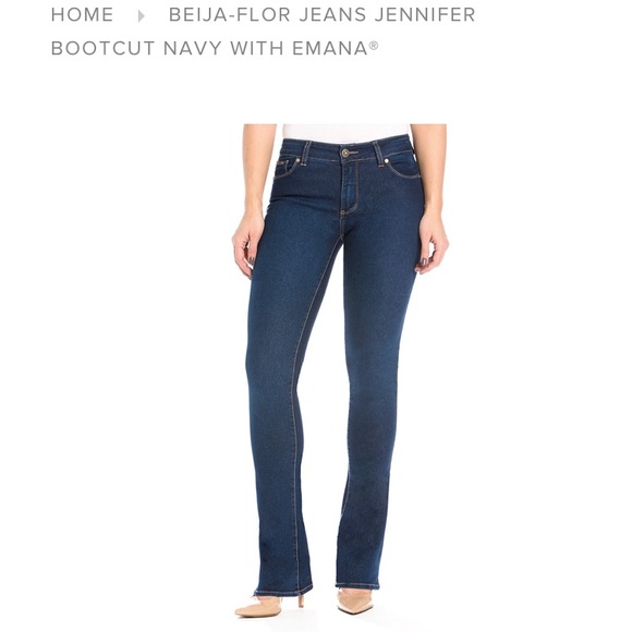 Beija Flor Jeans Beijaflor Jennifer Bootcut Jean Dark Blue Poshmark