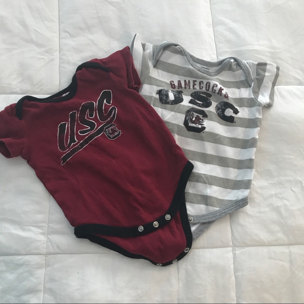 University of South Carolina Onesies - 2 Pack. 6M