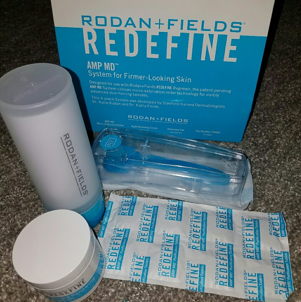 NEW Rodan an Fields AMP MD roller, serum, tablets