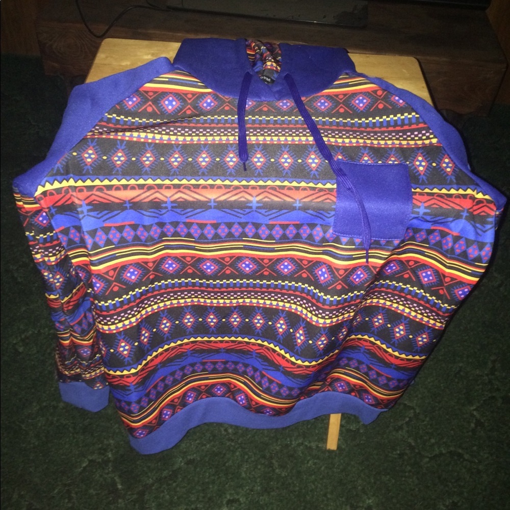 Aztec print hoodie