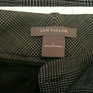 Ann Taylor Glen Plaid Size 2