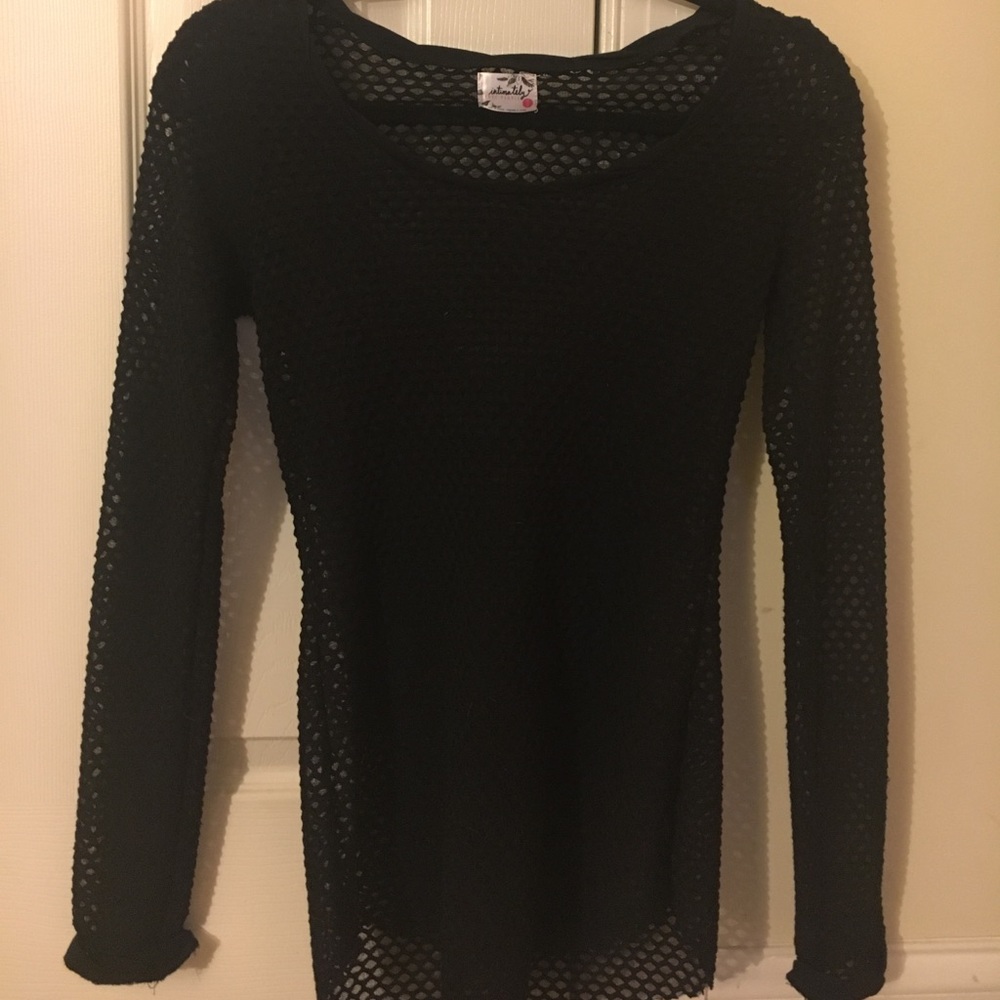Mesh/free people intimates top