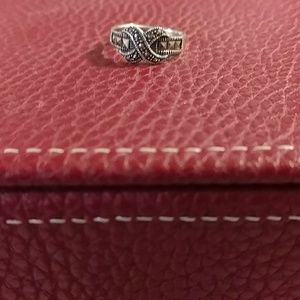 925 Sterling silver, Marcasite ring, size 7