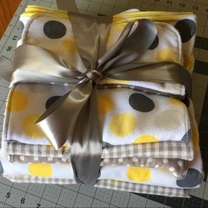 Handmade newborn flannel receiving sets