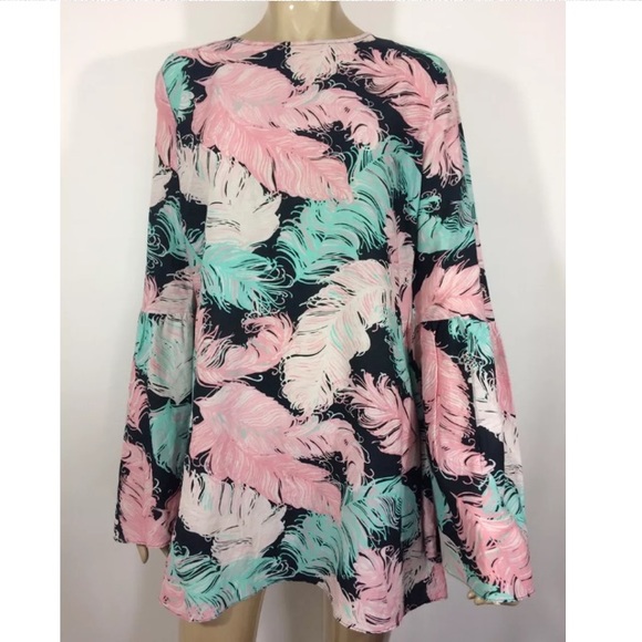 kate spade Dresses & Skirts - Kate Spade feather bell sleeve Tunic dress L