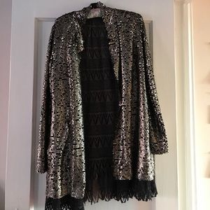 Free People Sequined Jacket