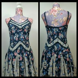 Free People Peplum Blouse Floral