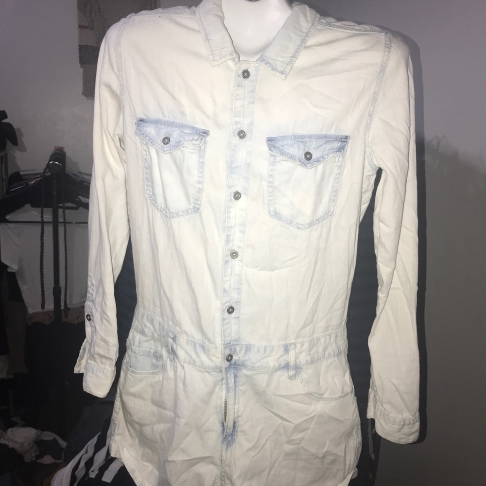 Denim romper
