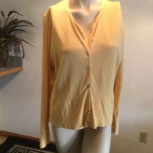 Worthington yellow 2pc sweater set size XL