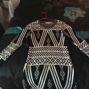 Sweater material , long sweater