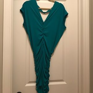 Victoria’s Secret Moss Teal Ruched Dress S