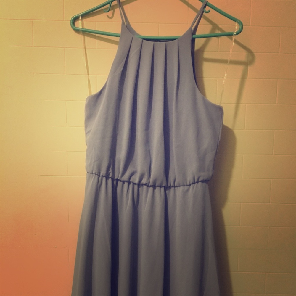 Dusty blue dress for weddings