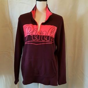 Victorias Secret Pink  3/4 zip sweatshirt