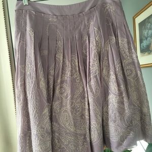 Beautiful embroidered lavender skirt by Talbots