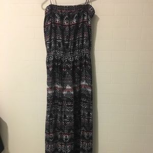 Strapless maxi dress