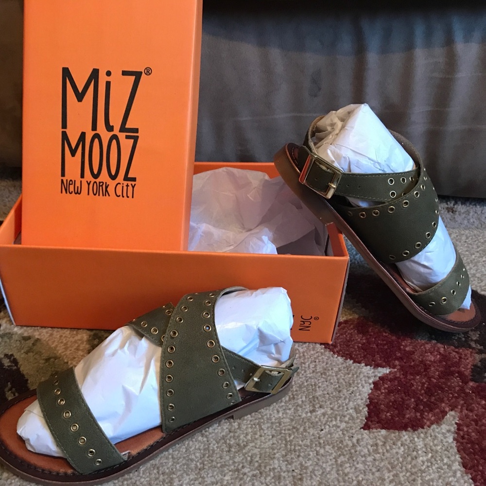 Miz Mooz olive green sandals