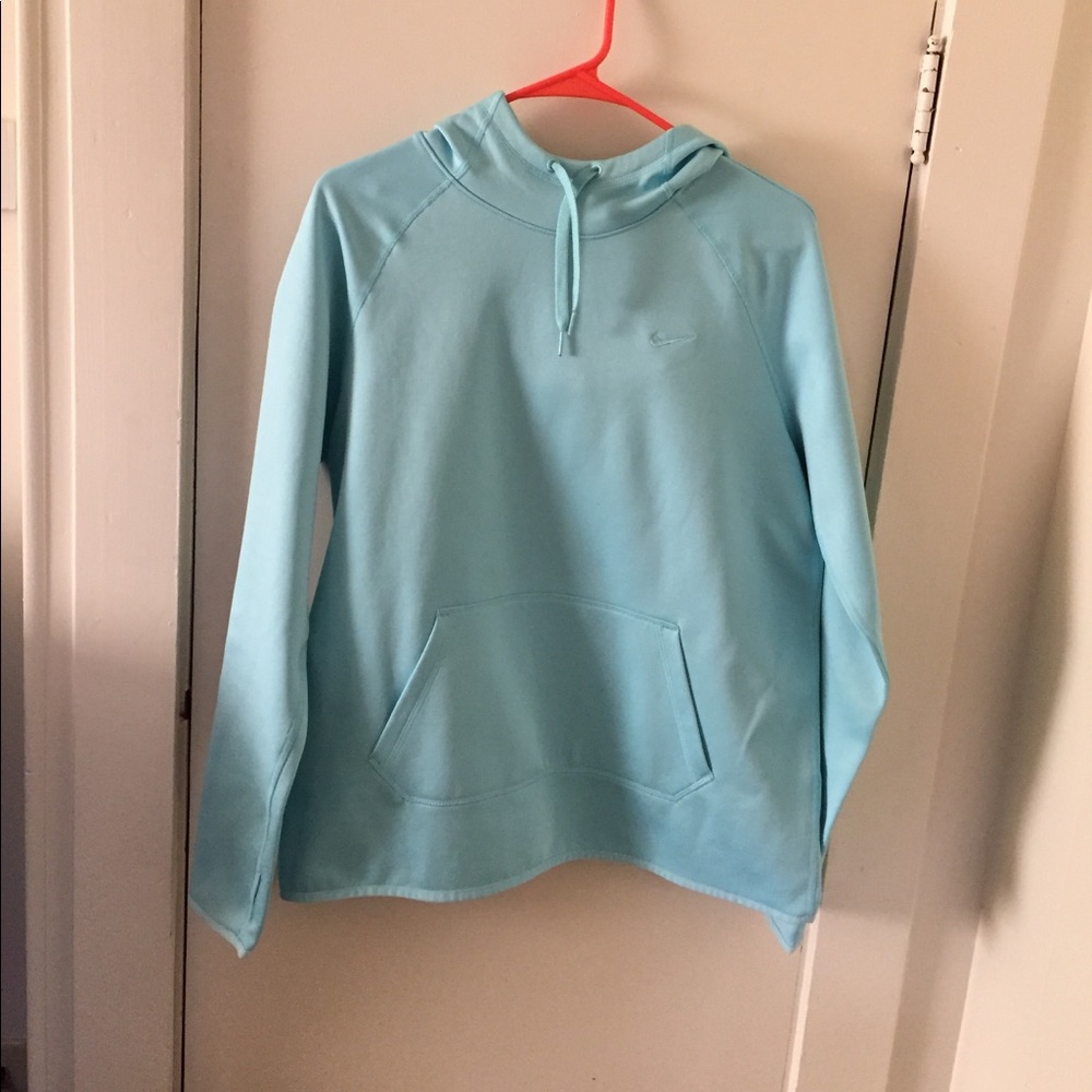 Baby blue med Nike hoodie worn once