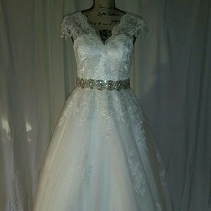 Lace Applique Wedding Dress
