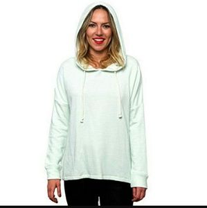 👗 O'Neill 👗Mint Green Striped Hoodie Sweater NWT