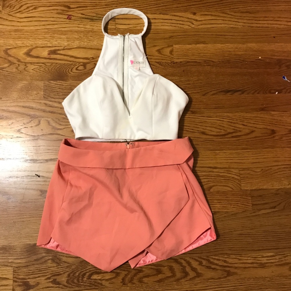 Bundle deal!! Super cute Crop top with shorts