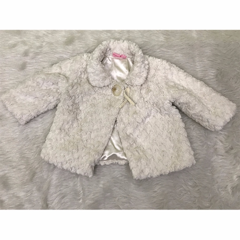 Made with Love White Toddler Coat Sz 12 to 18 mos