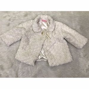 Made with Love White Toddler Coat Sz 12 to 18 mos