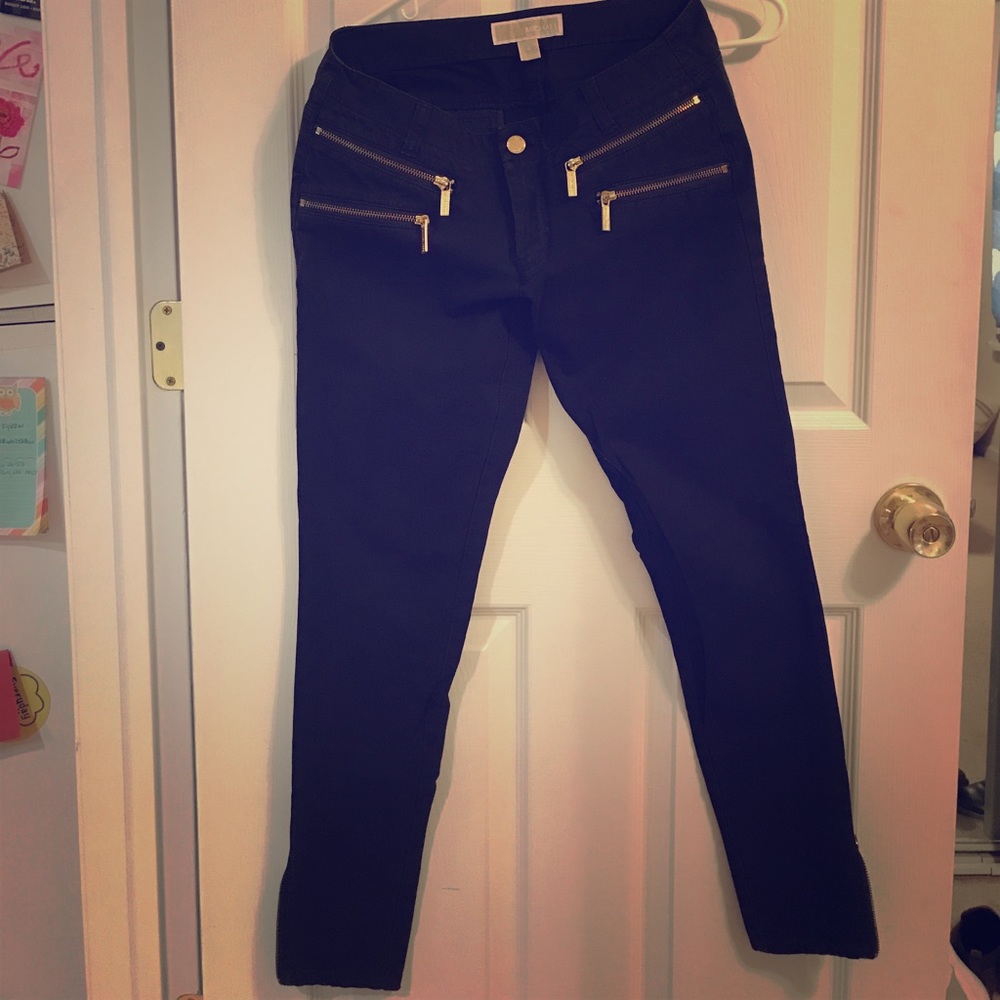 Michel Kors Zipper Skinny Pants