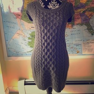 Grey Kitted Dress