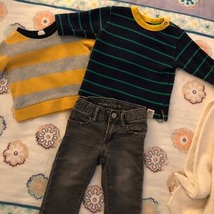 Boys Gap 12-18 Jeans and Gap 12-18 shirts.