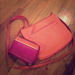 Fossil crossbody and wallet