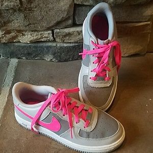Nike Air Force 1 gray and pink