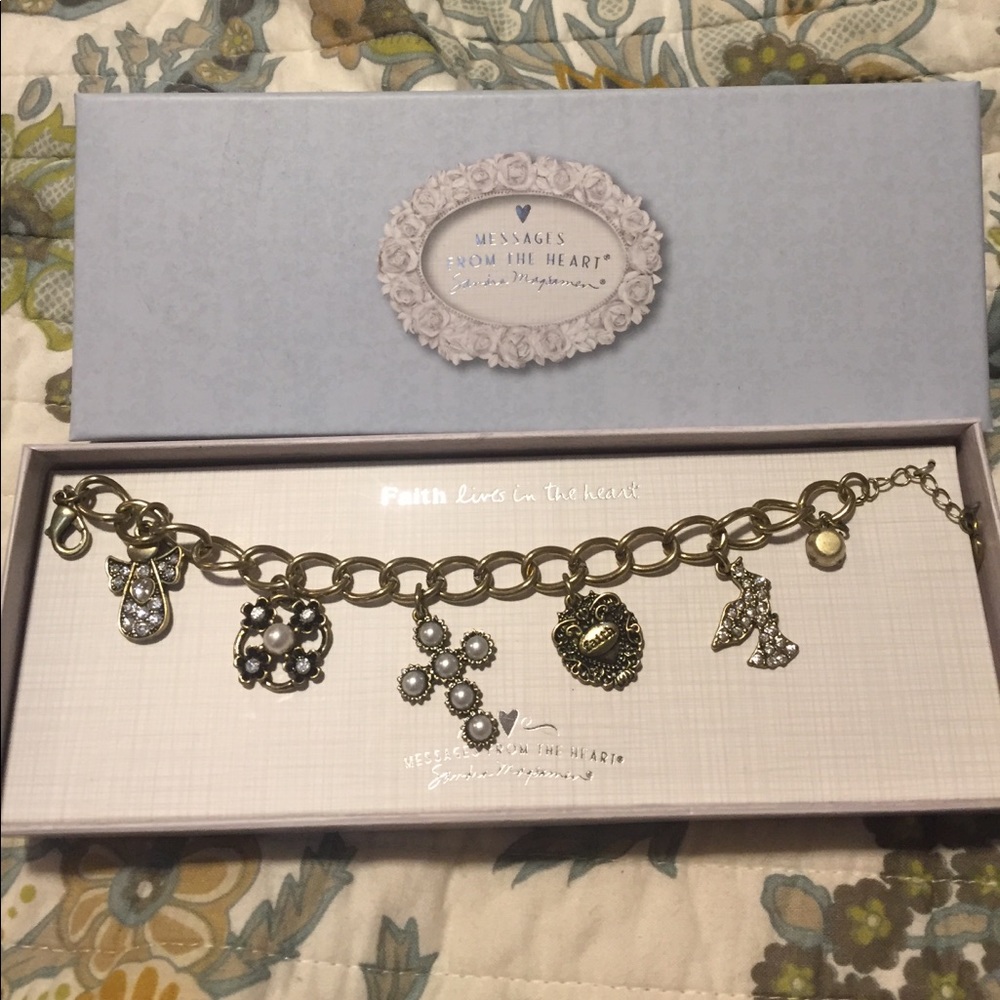 Faith charm bracelet
