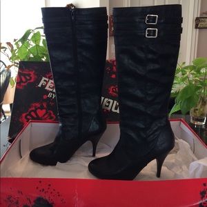 Tall Boots Black- Fergalicious by Fergie
