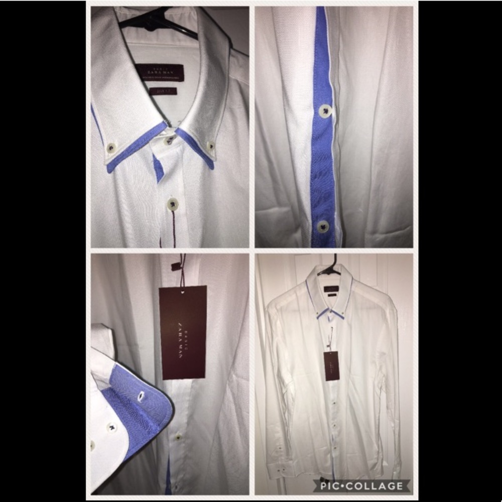 Brand new with tags Zara slim fit dress shirt - Picture 2 of 4