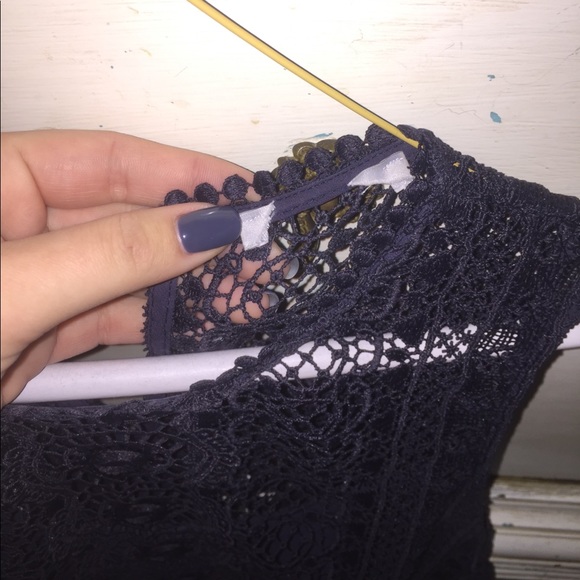 Navy lace dress - Picture 2 of 3