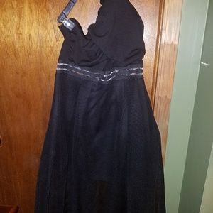 Black one shoulder dresz