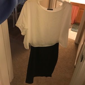 Black and white dress