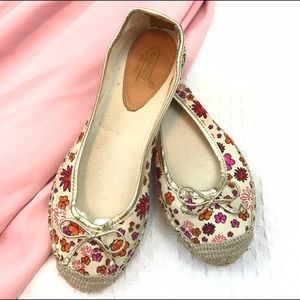Coach Floral Espadrille Flats