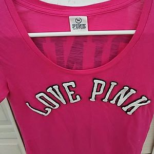 PINK Victoria's Secret Tops - VS PINK scoop neck shirt adorable! PINK Victoria's Secret Tops - VS PINK scoop neck shirt adorable!