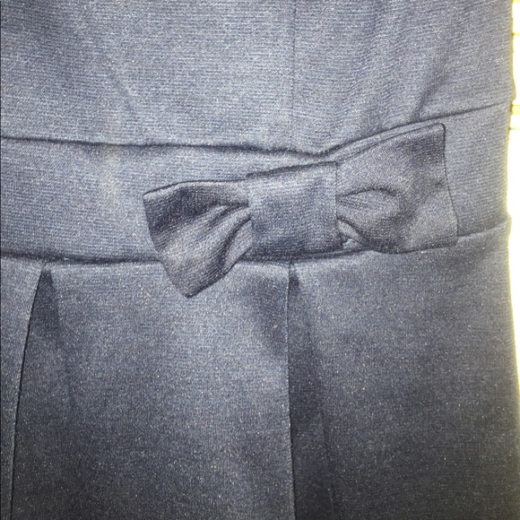 Navy peplum top - Picture 2 of 3