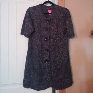 Cardigan style tunic sweater